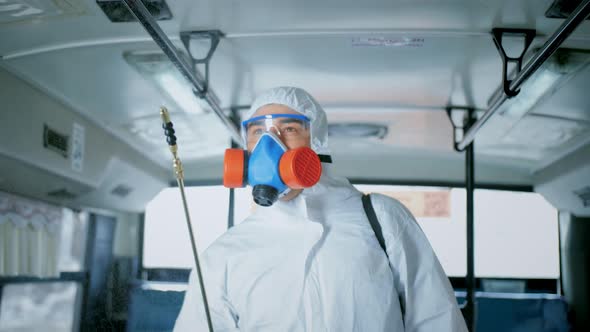 Coronavirus Disinfecting Spray. Corona Virus. Disinfectant Sanitizer. Covid-19