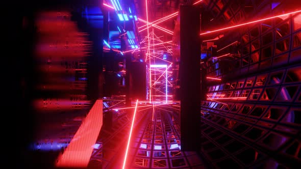 Hitech Neon Scifi Tunel