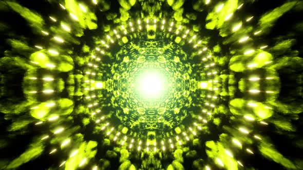 Flickering Light Green Symmetry Art Background