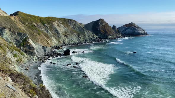 The beautiful and rugged coastline of Big Sur California