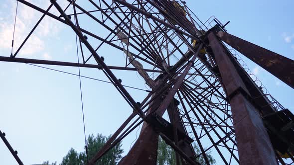 Rusty Construction of Abandoned Ferris in Pripyat