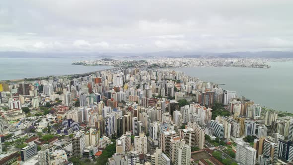 The Two Parts of the City are Connected By a Bridge