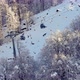 Lift Cabins In A Mountain Ski Resort Go Up And Down The Snowy Slope,  - VideoHive Item for Sale