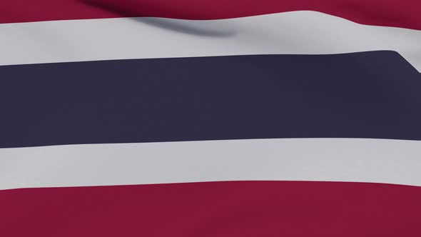 Flag Kingdom of Thailand Patriotism National Freedom Seamless Loop