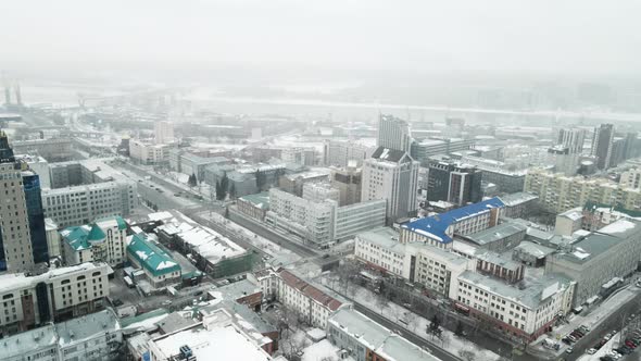 Krasny Prospekt of the City of Novosibirsk