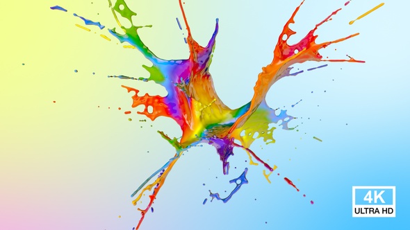 Multicolor Paints Drops Splash alt