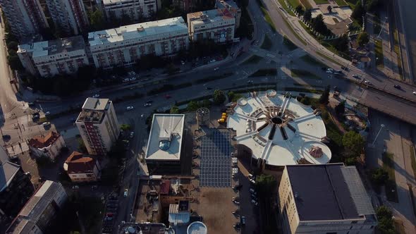 City And Business Buildings, Aerial View