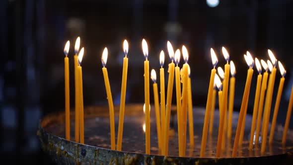 Candles are Burning in the Church