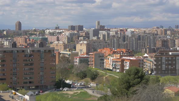 Panoramic view of Madrid