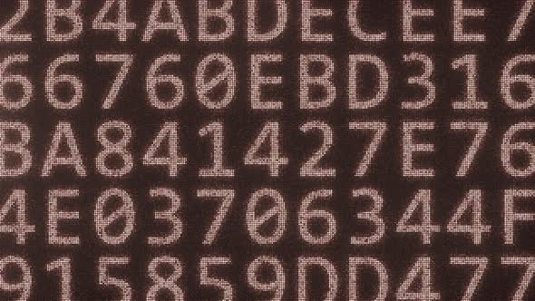 HACKING Text Consisting of Many Symbols on Monitor alt