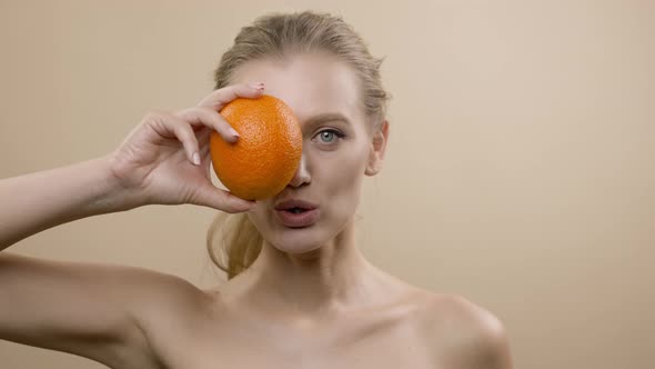 Model In Studio Posing