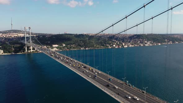 ISTANBUL STRAIT AND BRIDGE VIEW, TURKEY