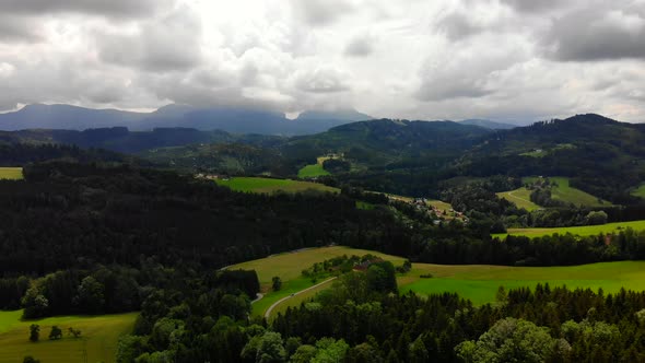 Drone Video of Mountains in Austria