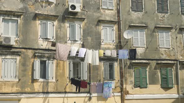 Laundry Hanging In The Narrow Street Of An Old Town 2