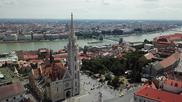 Cityscape of Budapest with River Danube