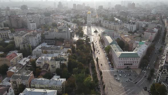 Kyiv - the Capital of Ukraine. Aerial View. Kiev