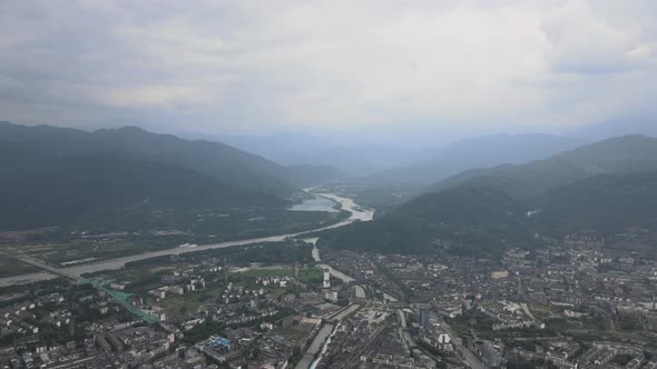 Aerial View of China City, Skyline