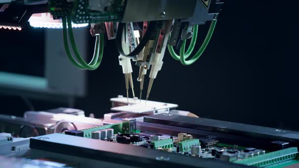 Electronic Circuit Boards Production and Installation of Components