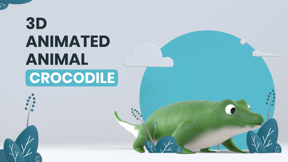 3D Animated Animal - Crocodile