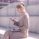Young Female Using Devices on Street - VideoHive Item for Sale