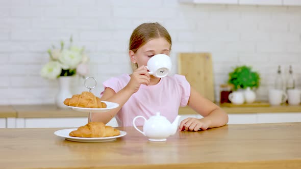 Girl Drinking Tea