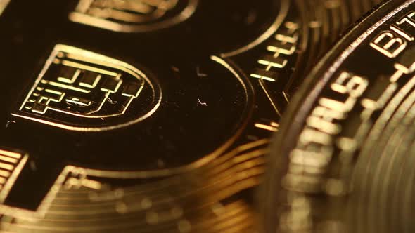Macro Video Shooting, Bitcoin Coins