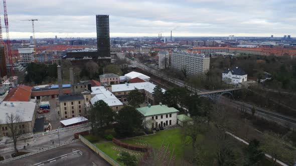 Drone Flight Around The Vesterbro District