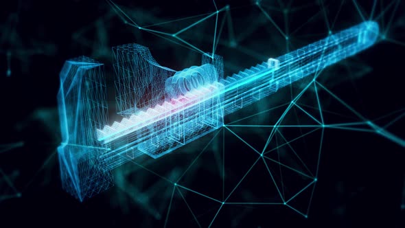 Wrench Hologram Close Up Hd alt