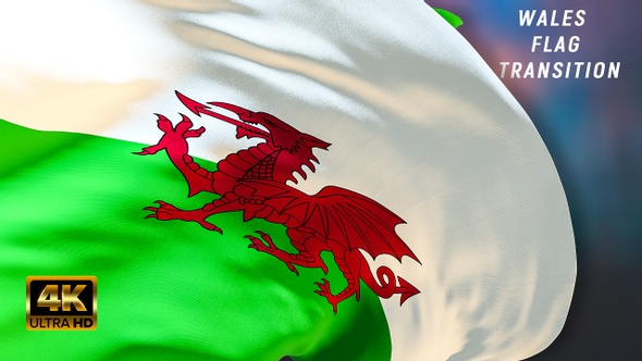 Wales flag transition 4k