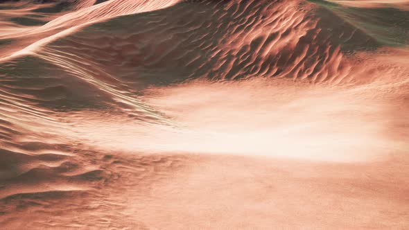 Beautiful Sand Dunes in the Sahara Desert