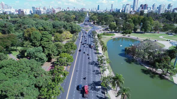 Buenos Aires Argentina. Downtown landscape of tourism landmark city.