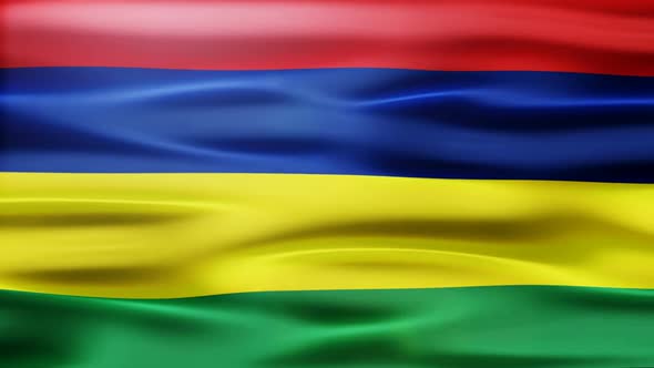 Mauritius Flag Waving