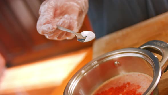 I Add a Tablespoon of Salt to the Ingredients for the Chili Sauce