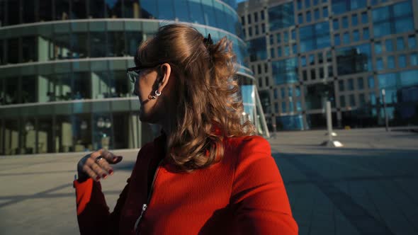 Business People Making Selfie Outdoor