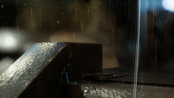 Street in the Old Town at Rainy Night alt