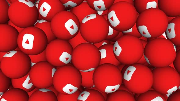 Youtube Social Network Icon Transition 4K Resolution With Alpha Channel. alt