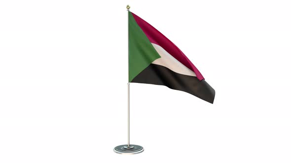 Sudan Small Flag Pole Loops With Alpha