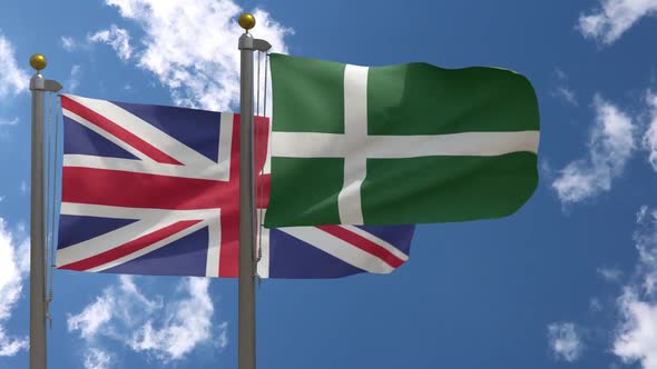 United Kingdom Flag Vs Isle Of Barra Flag Scotland On Flagpole