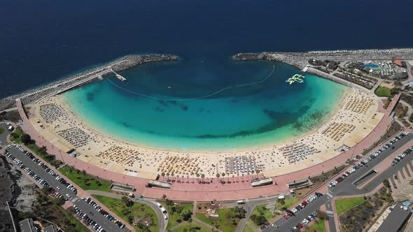 Aerial View of the Amadores Beach, Gran Canaria