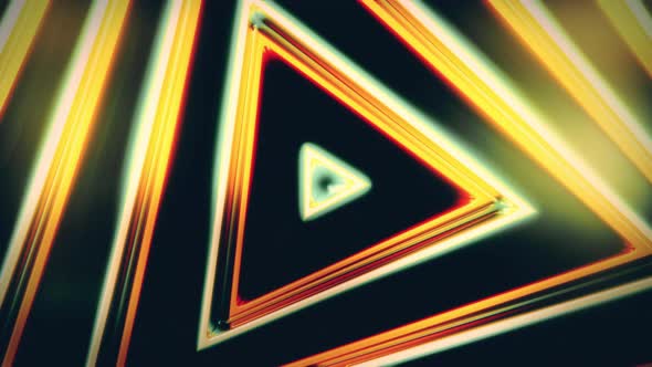 Colored Triangles Stylish Abstract Vj Style Looping Video Background