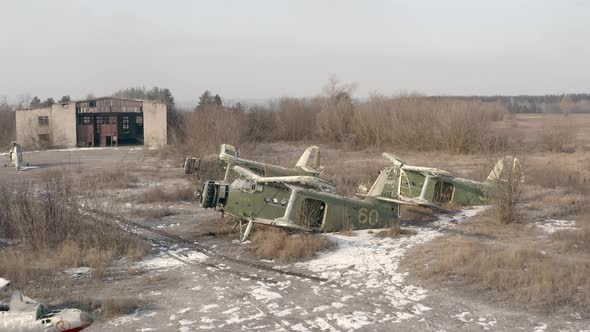 Three Broken Transport Planes Light