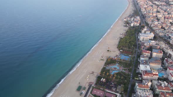 Alanya, Turkey - a Resort Town on the Seashore. Aerial View