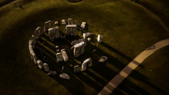 Historical Monument Stonehenge in England, UK