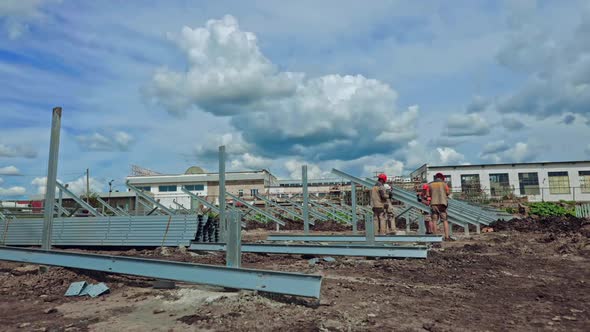 Building of a new solar farm