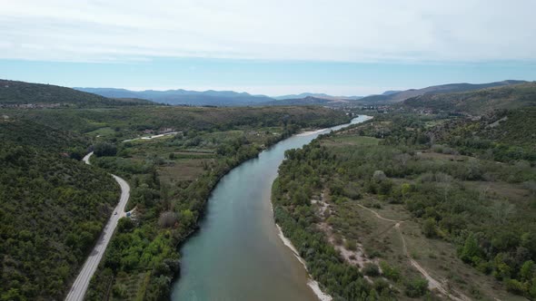 The General View Neretva River