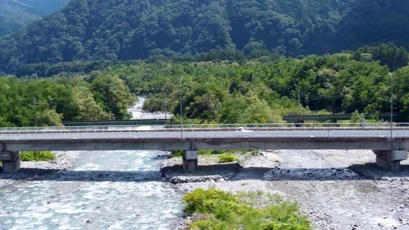 The aerial view of Hakuba