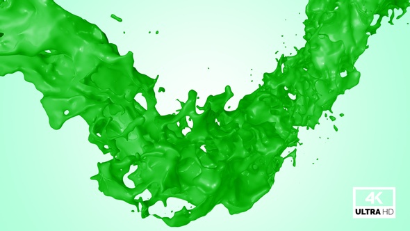 Twisted Green Paint Splash V3