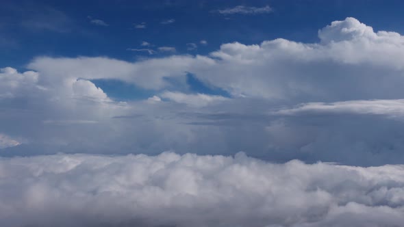 Clouds From A Drone In The Sky