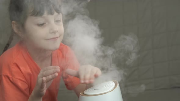 Child Turn on the Humidifier