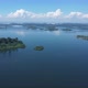 Drone Shows A Vast Blue Lake, Dam With Islands Full Of Green Trees, Paradise In Brazil - VideoHive Item for Sale